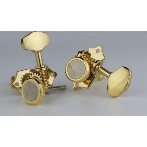 NEW Vintage Locking Tuner Pegs Gear Butterbean Guitar Tuners Gold