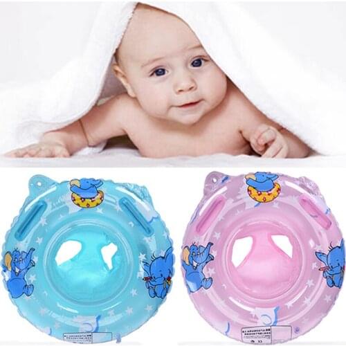 Newest Inflatable Circle Baby Swimming Ring Kids With Cushions Floating Aid Cute Patterns Pool Children Float Swim Rings