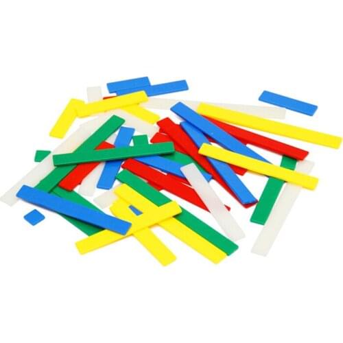 New Educational Baby Math Learning Counting Mathematic Ruler Toy For Preschool 50Pcs/Set Plastic Montessori Arithmetic Rulers