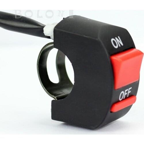 New Replacement Kill ON/OFF Red Button Engine Switch For 7/8" Scooter Handle Bar Honda&Chinese ATV Dirt Bike Electric Bicycle