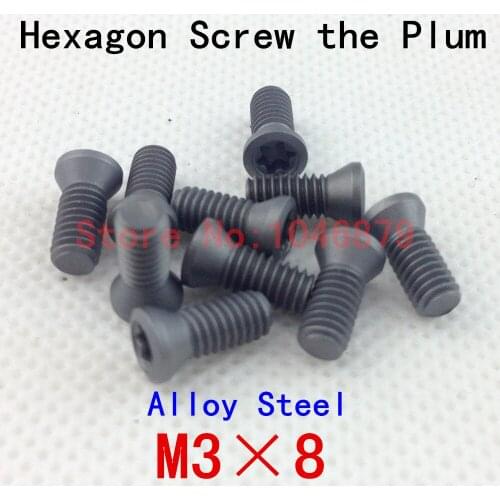 M3*8 Hexagonal screws, CNC screws, socket head cap screws, high strength, high hardness within a plum.M3*8