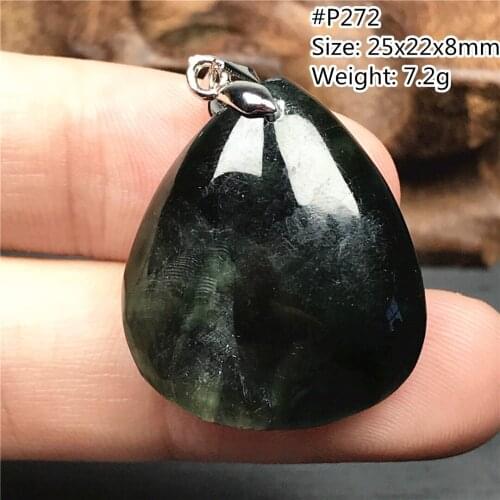 Top Natural Green Seraphinite Pendant Jewelry For Woman Lady Man Love Gift Beads Silver Stone Crystal Water Drop Gemstone AAAAA