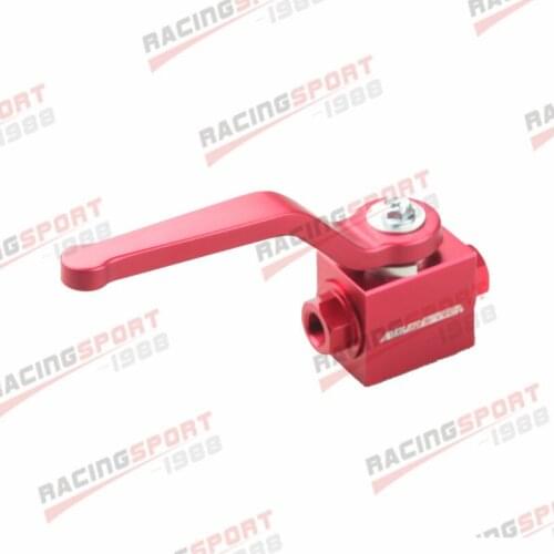 Brake Line Lock Shut Off Valve 1/8" NPT Aluminum RED