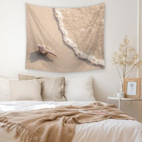 Zeegle 3D Beach Pattern Wall Hanging Tapestry Picnic Mat Blanket Beach Towel Bedroom Account Office Tapestry Bedside Yoga Mat