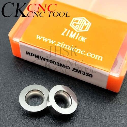 10pcs RPMW1003MO ZM350 Carbide milling insert lathe insert CNC lathe parts tool milling inserts RPMW for Stainless Steel Process