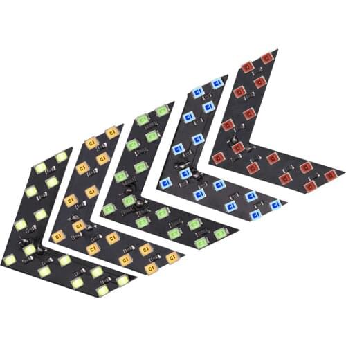 10Pcs motorbike Rearview Mirror Light 14 SMD LED Car decorate Arrow Light LED Rear View Mirror Indicator Turn Signal Light 12V