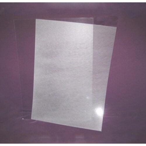 50pcs clear shrink paper unpolished shrink films clear plastic shrink sheet
