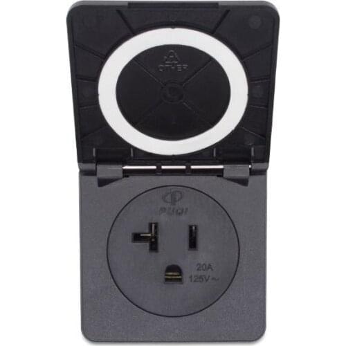 US Nema 5-20R Waterproof Industrial Socket IP44 Electrical Wall Socket With cover 20A 125V AC Power Connector Plug