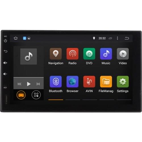 7 Inch Android 10.0 Car GPS Navigation Universal Front Panel: 177*102mm Audio Stereo Radio With Bluetooth WiFi Mirror Link