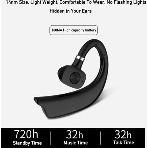 Car Handsfree Bluetooth Earphone Headset Noise Reduction Bluetooth Earpiece in Ear Wireless Headphone Mic Earphone
