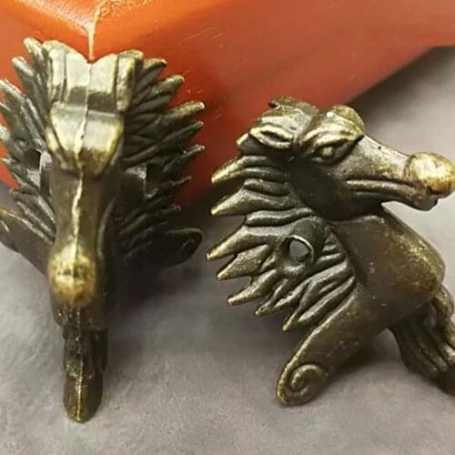 Horse Head Retro StyleWooden Box Foot Zinc Alloy Gift Box Jewelry Case Corner Protector Leg Home Furniture Decor