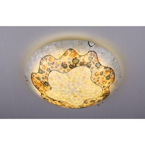 European minimalist bedroom ceiling LED lamp Mediterranean study lamp shell lamp aisle lights Yang table lamp