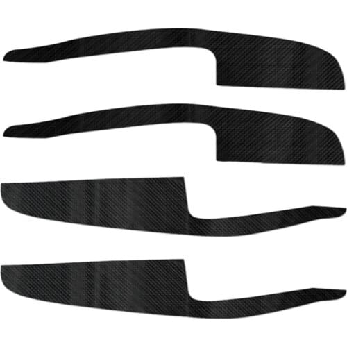 Car Door Armrest Leather Stickers Interior Decoration Modification Accessories for Tesla Model3 19-21