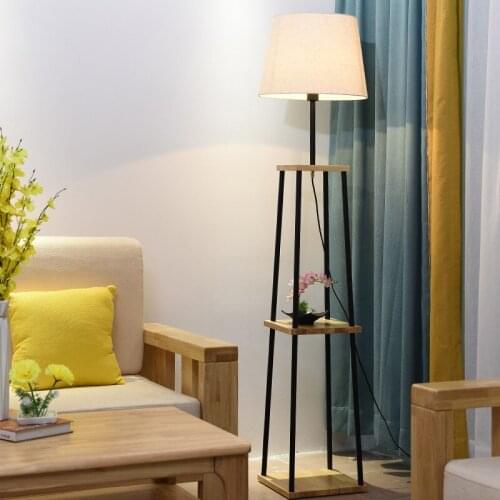 Nordic Creative Floor lamp Modern Floor light E27 LED Wood Floor lamp for living room bedroom hotel project