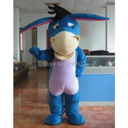 Cosplay costumes Adult suit size Eeyore Donkey Mascot costume Luxury version Free shipping