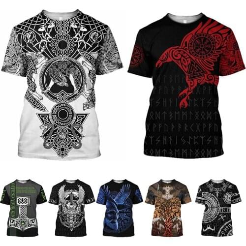 Mens short sleeved 3D digital printed round neck T-shirt customized products Plus size S-7XL