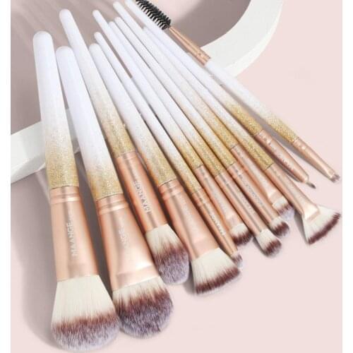 12 Pcs Professional Makeup Brush Set Soft Brush For Eye Shadow Powder Blush Foundation Eyeliner Face Make Up Brushes Tool Kit