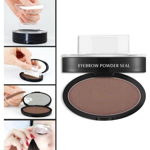 Natural arched eyebrow stamp powder palette eyebrow powder seal consignment quick makeup eyebrow stamp