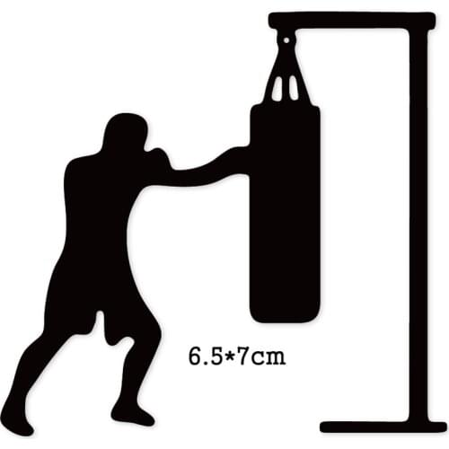 2020 New Craft dies Man Boxing Metal Cutting Dies for Diy Scrapbooking dies Embossing Dies Cuts Paper Cards Album Stencils dies