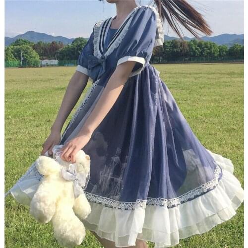 Original Design Lolita Cloud Months Short Sleeve SP Summer Dress princess lolita lolita cosplay renaissance gothic dress