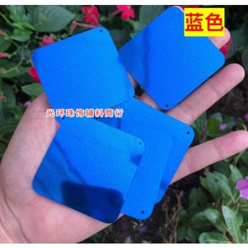 A5 Sewing supplies Color blue color 5cm square fillet Sequin wedding beads square Sequin background wall beads