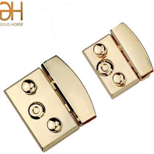 Square Push Lock Spring Metal Twist Lock Snap Clasps Closure Briefcase Closure Catch Clasp Buckle Fasteners for Leather Bag
