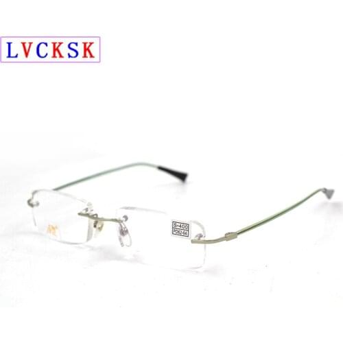 Rectangle Rimless Reading Glasses magnifier For Women Men Presbyopia Hyperopia Spectacles For Sight +100,+150,+200,+250,+300 L3