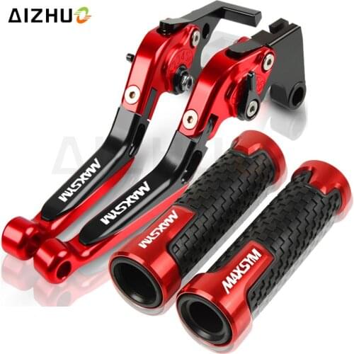 Motorcycle CNC Brake Clutch Levers Handlebar 7/8''22mm Handle Bar Hand Grips FOR SYM MAXSYM 400i 600i MAX 400 600 SYMMAXSYM600i