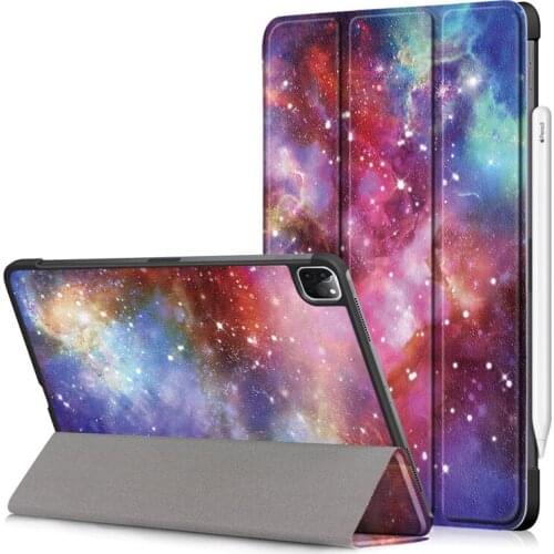 Tri-fold Case for New IPad Pro 11 2020 Case Pro 2020 2nd Generation, Fashion Art Painted Case Funda Support for Apple Pencil