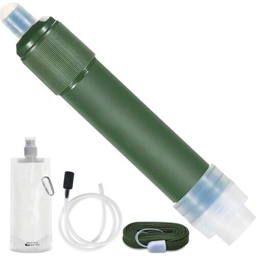 Outdoor Personal Water Purifier Mini Filtering System For Recreation Hiking Camping Scouting Travel Emergency Preparedness
