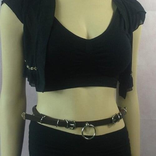 Women new Harajuku trend hip-hop fashion handmade waist belt female decoration heart O-round adjustable punk belt stud hot rock