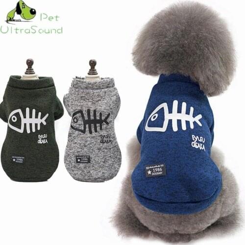 Winter Dog Coat Clothes Small Cat Clothes Soft Warm Dog Sweatshirt Puppy Jacket Winter Pet Outfits Frech Bulldog ropa para perro