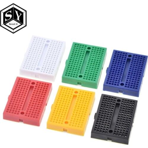 1PCS SYB-170 Mini Solderless Prototype Experiment Test Breadboard 170 Tie-points 35*47*8.5mm