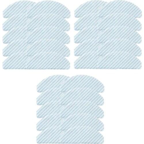 30Pcs for Ecovacs Deebot Ozmo T8 Aivi T8 MAX Robot Vacuum Cleaner Disposable Powerful Cleaning Cloth Mop Cloth