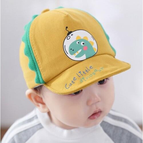 Doitbest Spring Summer Baby Baseball Cap Cute Little dinosaur Hat Children Soft Brim Casual Hip-hop Cap Cute Sun Hat For Kids