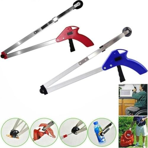 Household Garbage Picker Folding Trash Grabber Garden Leaves Pet Waste Pick Up Cleaning Cliptool Pet Dung Plier Sanitary Clips