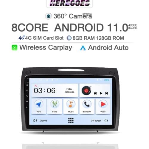 Carplay 8Core DSP Android 10.0 Car Multimedia Player For Benz SLK R171 W171 2000 2001-2011 Navigation GPS 4G LTE Stereo Radio