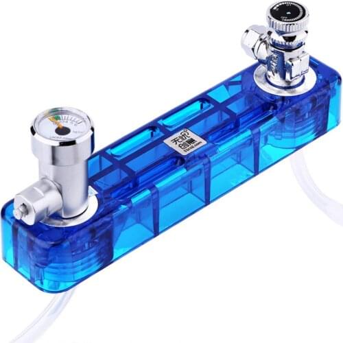 D501 DIY CO2 Generator Safe Check Valve Pressure Gauge Diffuser Kit Planted Aquarium