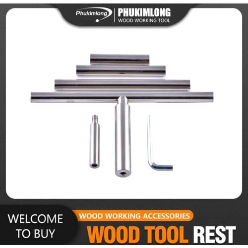 Round Bar Tool Rest For Wood Turning Lathes 12" Long With 5/8" Tool Rest Holder Steel Shank Chrome Plated Steel Material