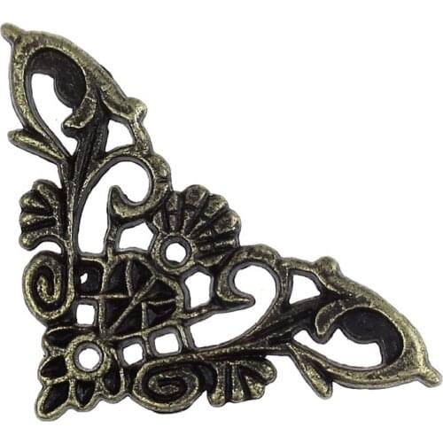 Embellishment Findings Triangle Antique Bronze Hollow Pattern 3.5cm x 3.5cm,1000PCs