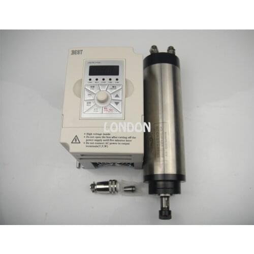 CNC spindle kit ER11 800w water cooling spindle motor + 1.5KW inverter