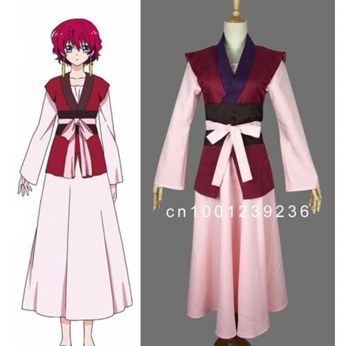 Akatsuki no Yona Cosplay Costume Anime Yona of the Dawn Ayuna Princess Uniform Dress Full Set