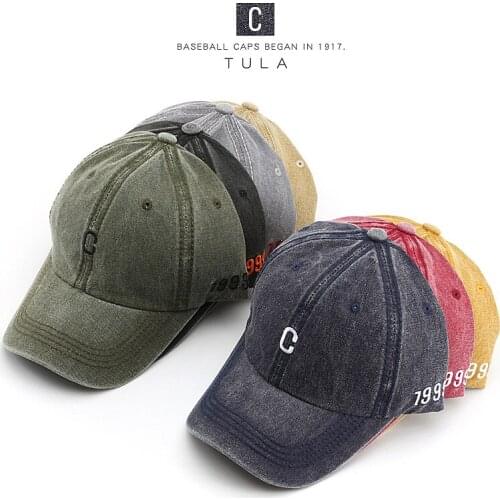Outdoor Fashion Wash Distressed Letters Embroidered Peaked Cap Personality Baseball Caps for Men and Women