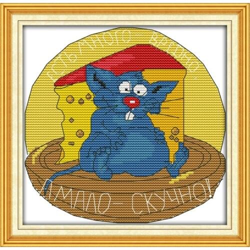 The funny animal (2) cross stitch kit 14ct 11ct count print canvas stitches embroidery DIY handmade needlework plus