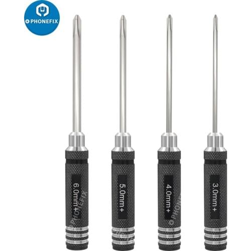 4pcs Phillips Cross Screwdriver Tools Kit Set for Disassemble Hex Screw in RC Models Car Boat Helicopter Drone Repair