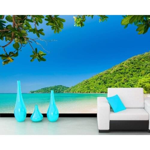 Papel de parede Tropics Coast Nature photo 3d wallpaper murals for living room tv sofa wall bedroom papers home decor cafe bar