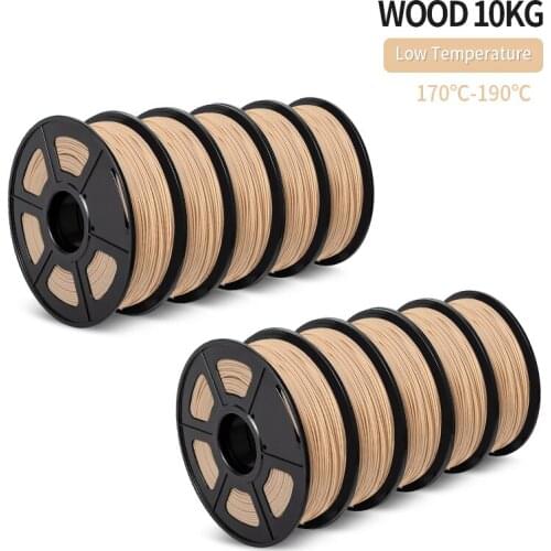 WOOD 3D Printer Filament 10Rolls/set Close Wood Effect PLA Filament For All 3D Printer&3D Pen 3D Printing Materials 3D