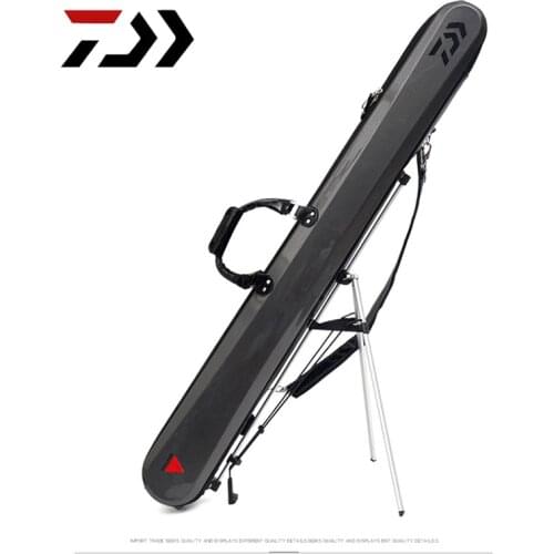 New High Quality DAIWA 130cm(with bracket) Fishing Bag 3kg Anti-Drop Fishing Backpack Anti-Shock PC Material Waterproof
