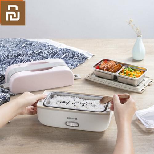Xiaomi Bear Portable Electric Lunch Box Leakproof Stainless Steel Liners Vacuum Sealed Preservation Thermal Cycle Steamer Cooker