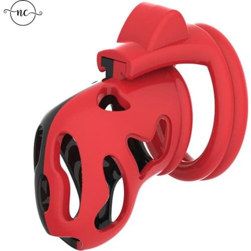 Sex tools 2 Shape Plastic Male Cock Lock Penis With 4 Rings Chastity Device Cage CB6000S Bondage Restraint SM Sex Toy For Men